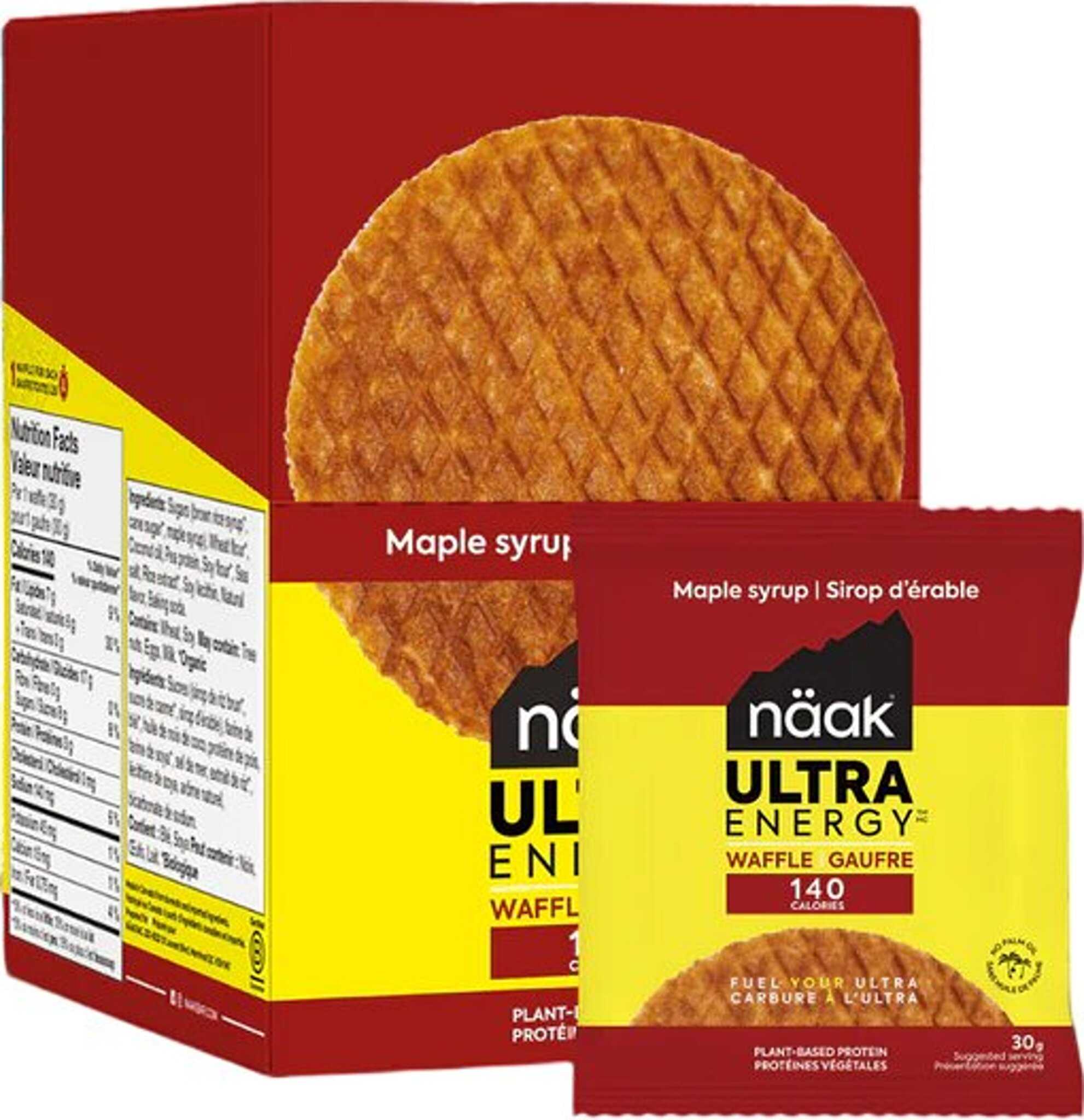 Product image for Maple Syrup Energy Waffles 12 x 30g