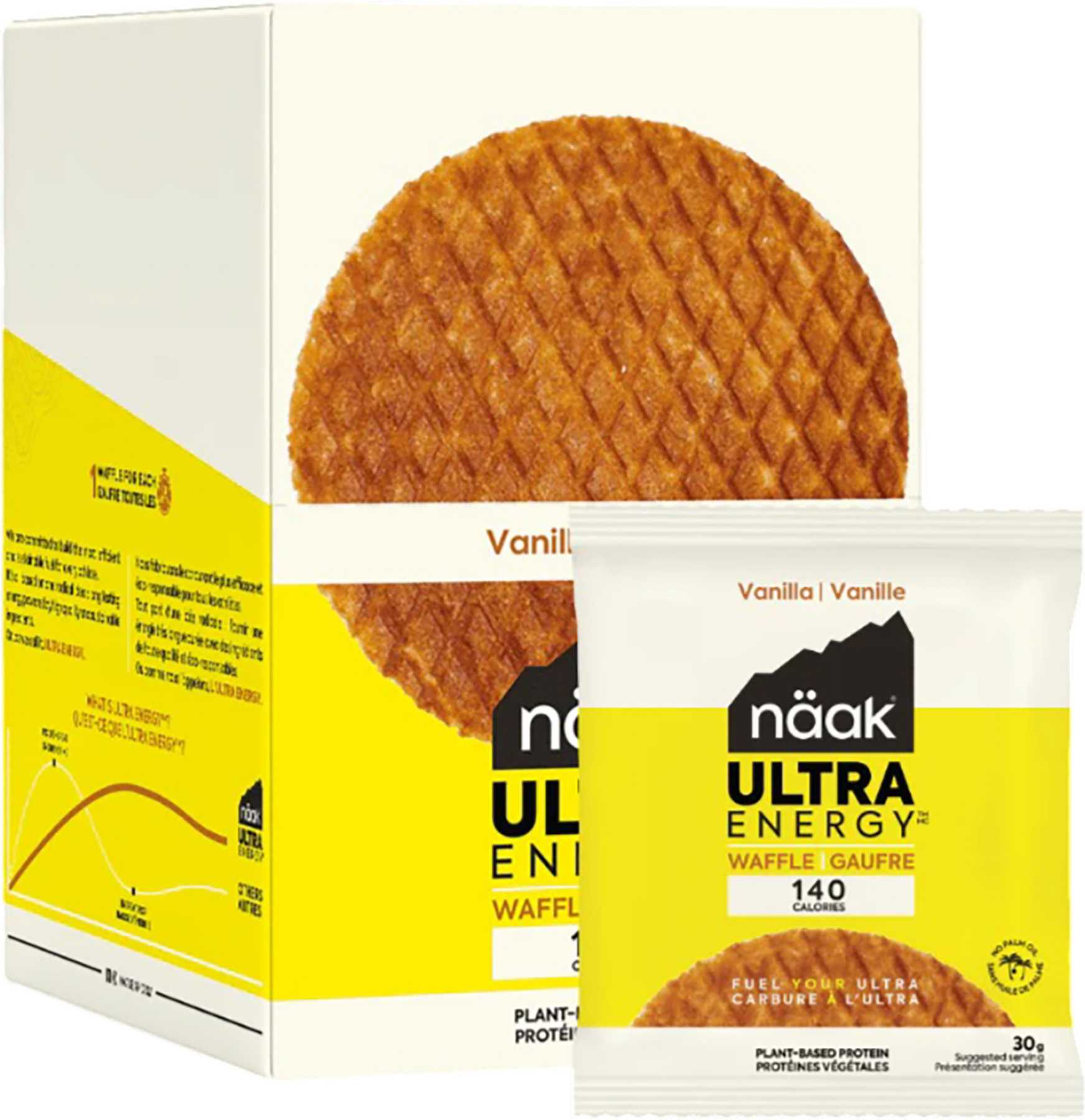 Product image for Vanilla Energy Waffles 12 x 30g