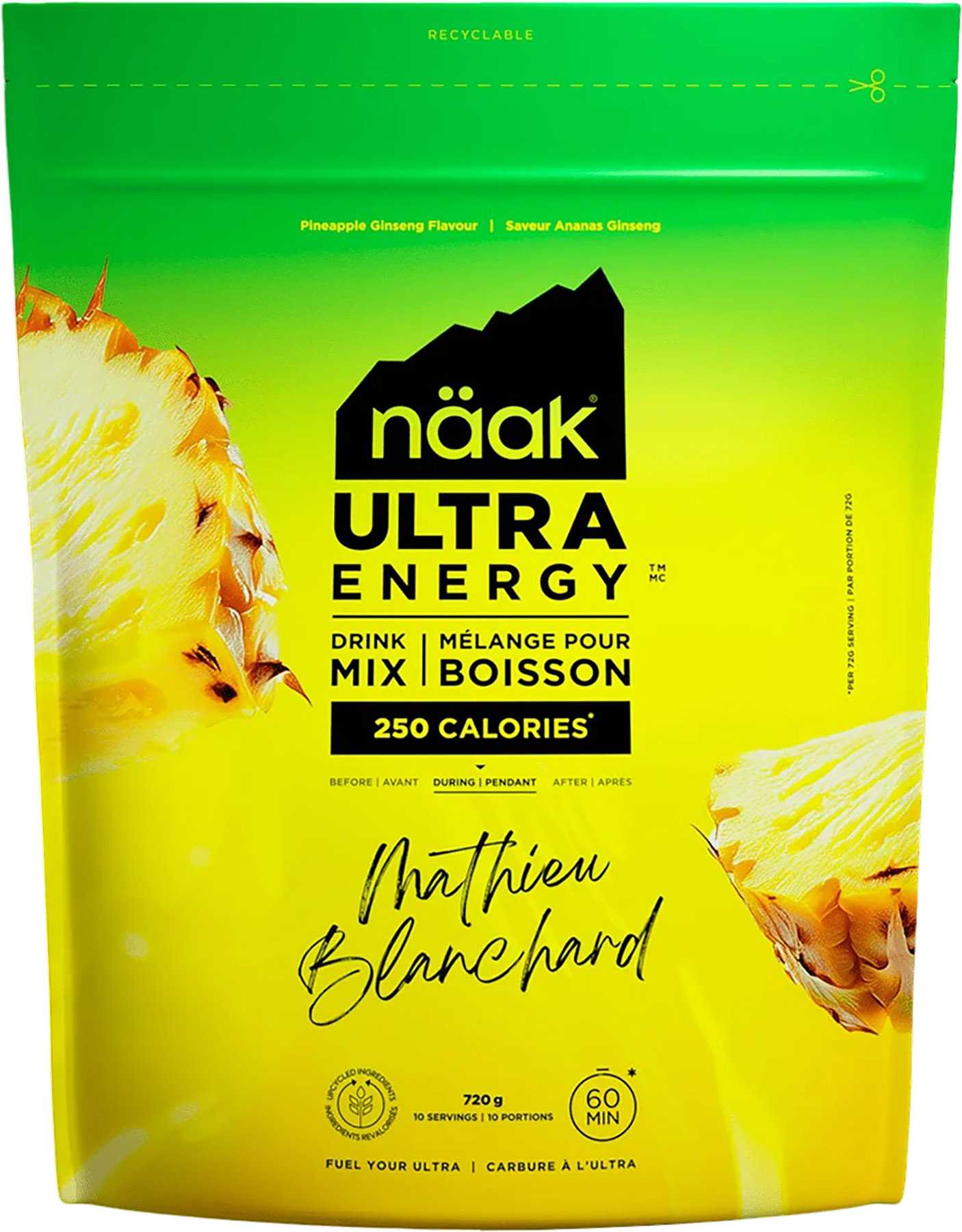 Product image for Pineapple Ginseng Energy Drink Mix Bag 720g