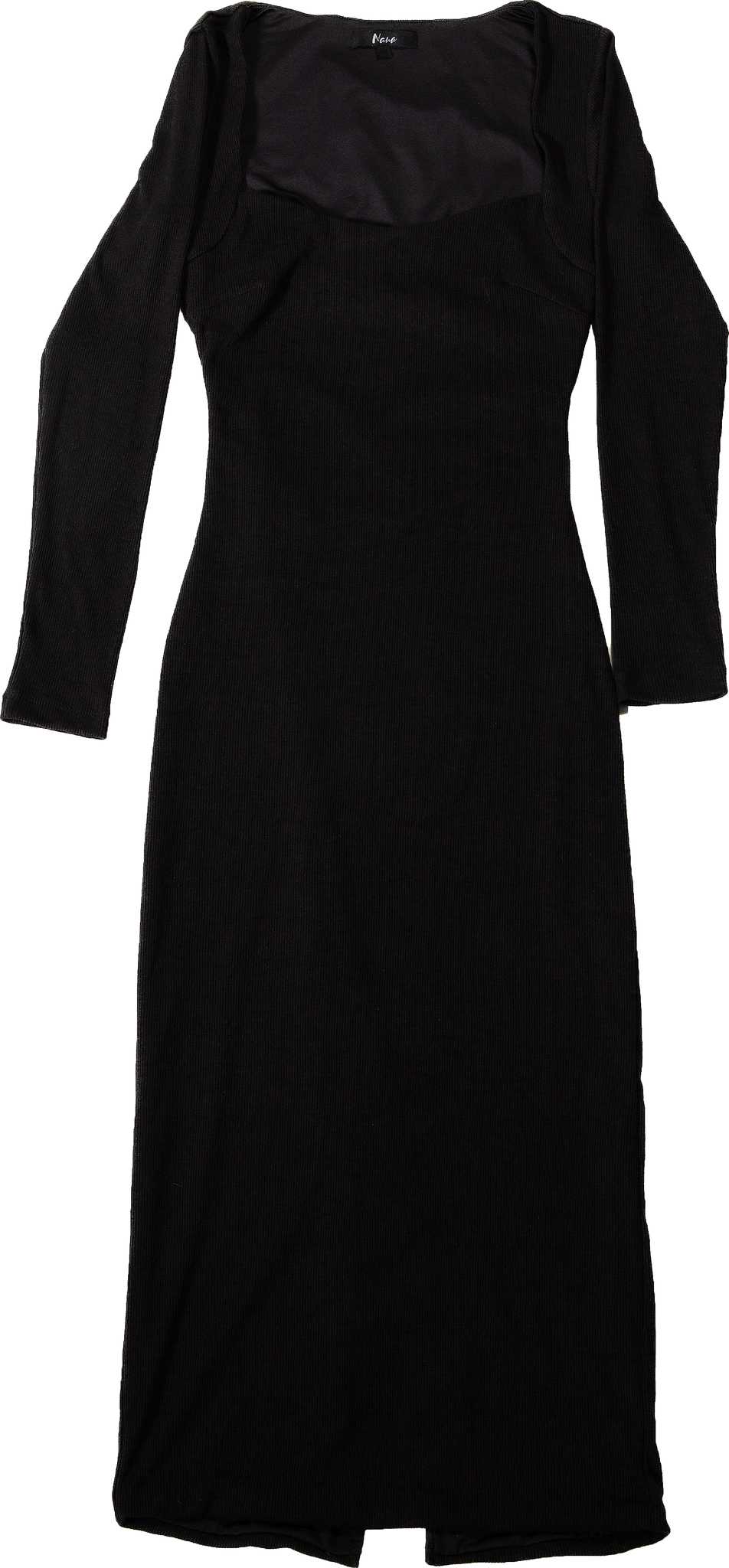 Image de produit pour Robe midi en maille côtelée - Femme