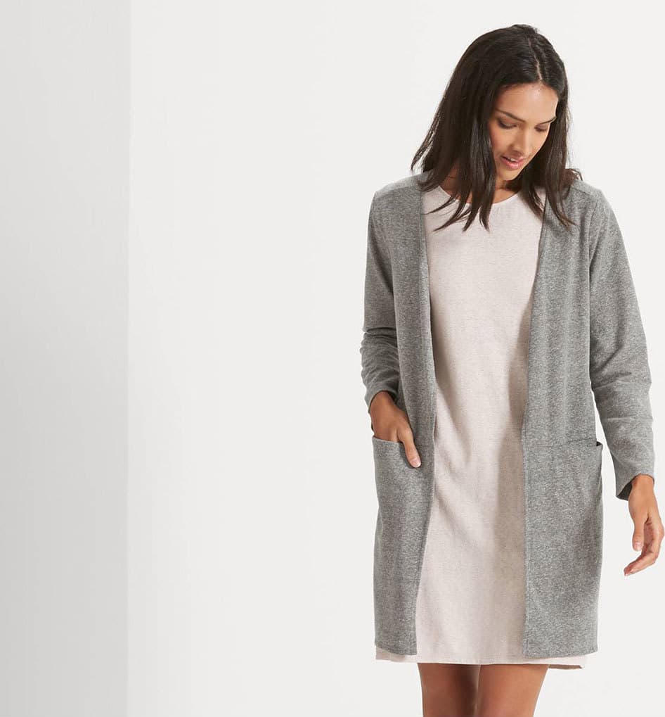 Product gallery image number 3 for product Long Sleeve Slublime Cardigan - Women's