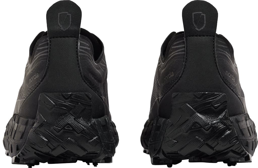 Product gallery image number 2 for product 001 Stealth Black Seamless Trail Running Shoes - Men's