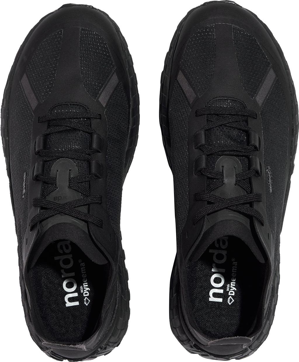 Product gallery image number 4 for product 001 Stealth Black Seamless Trail Running Shoes - Men's