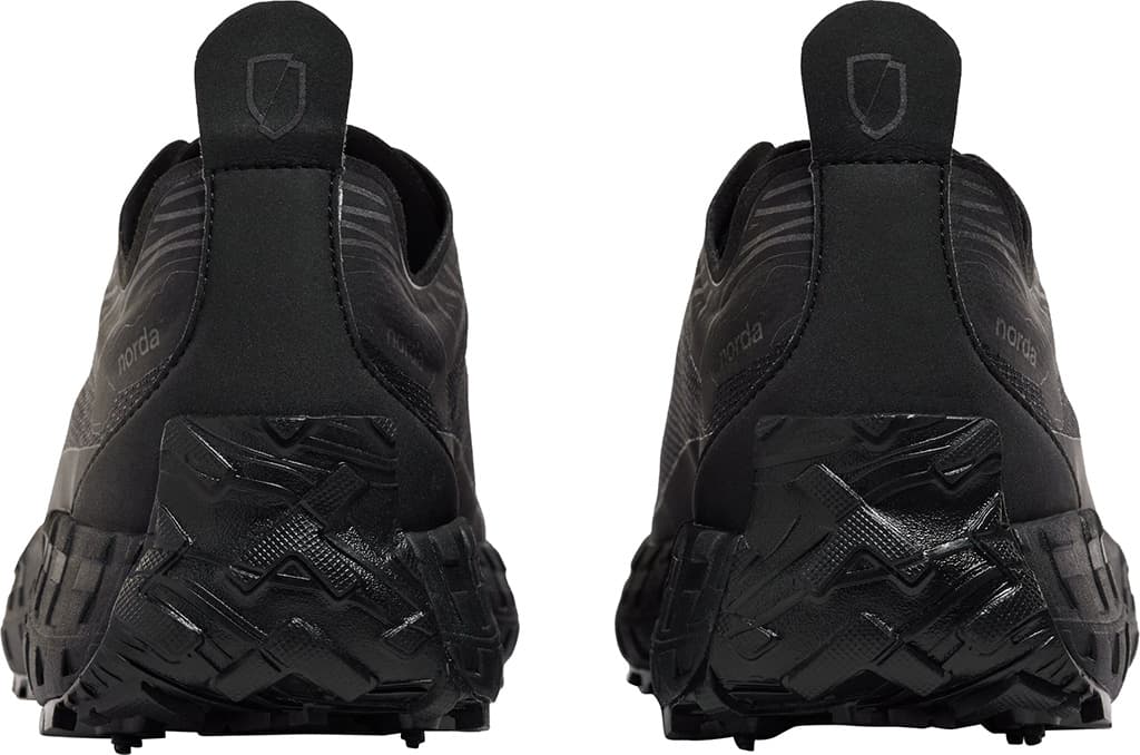 Product gallery image number 3 for product 001 Stealth Black Seamless Trail Running Shoes - Women's