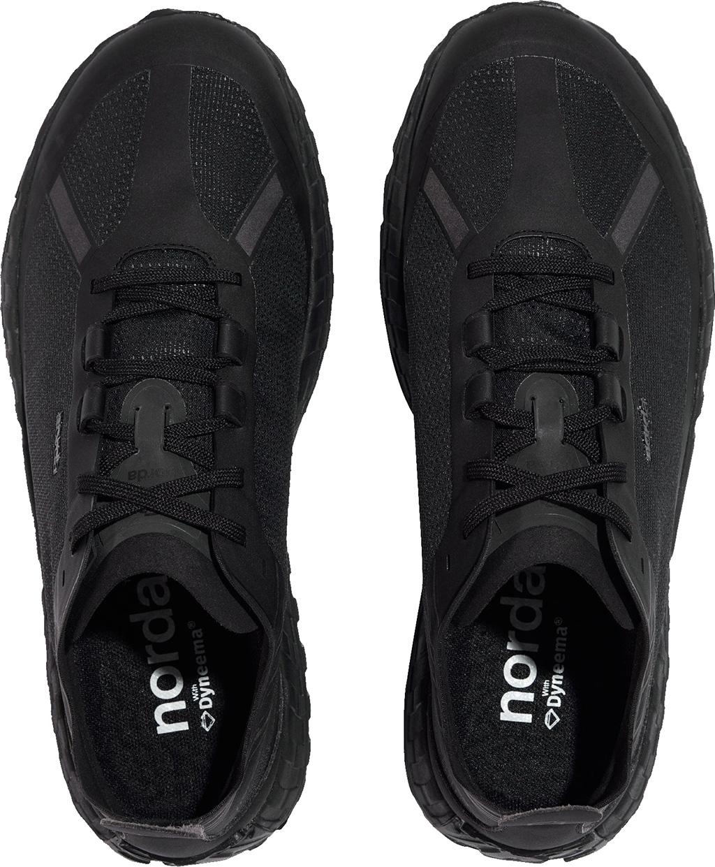 Product gallery image number 4 for product 001 Stealth Black Seamless Trail Running Shoes - Women's