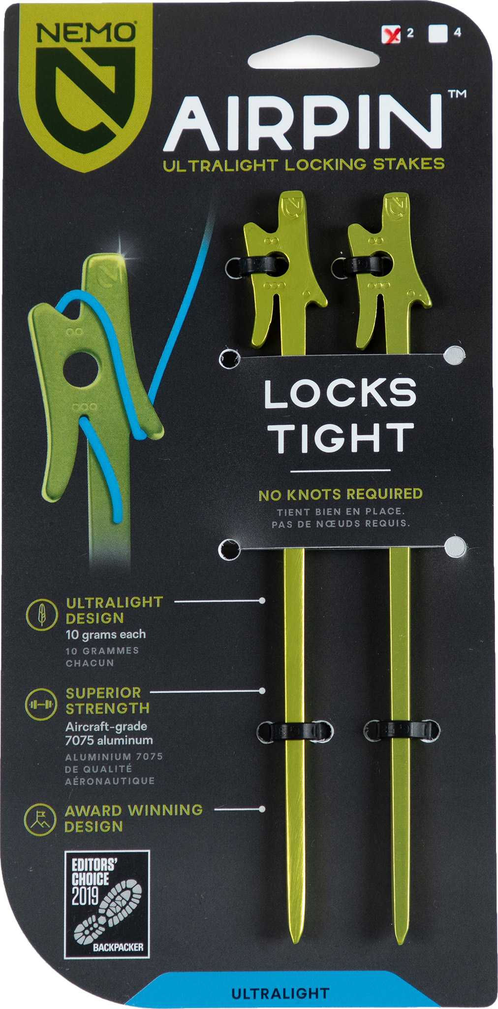 Product image for Airpin Set Of 2 Tent Stakes