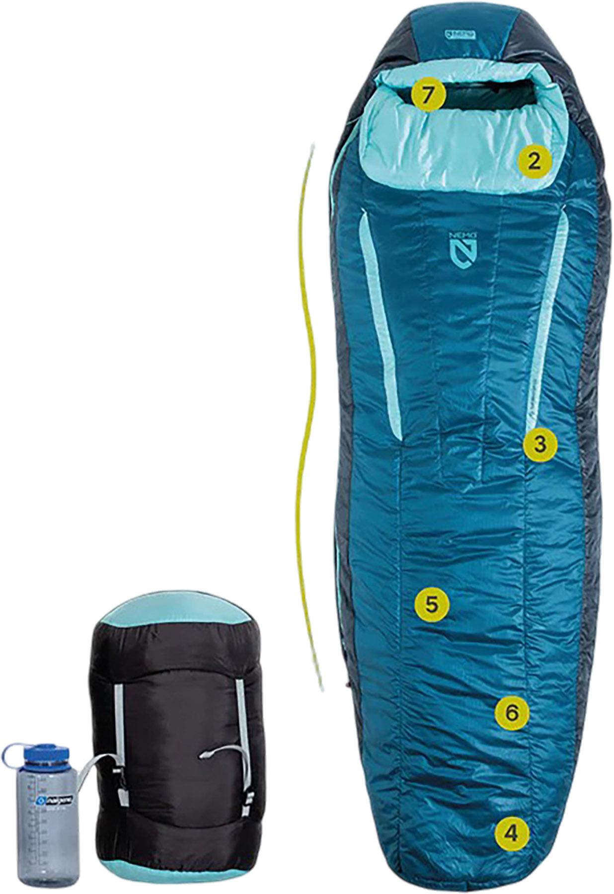 Product gallery image number 2 for product Forte™ Endless Promise 2°C/35°F Long Synthetic Sleeping Bag - Women's