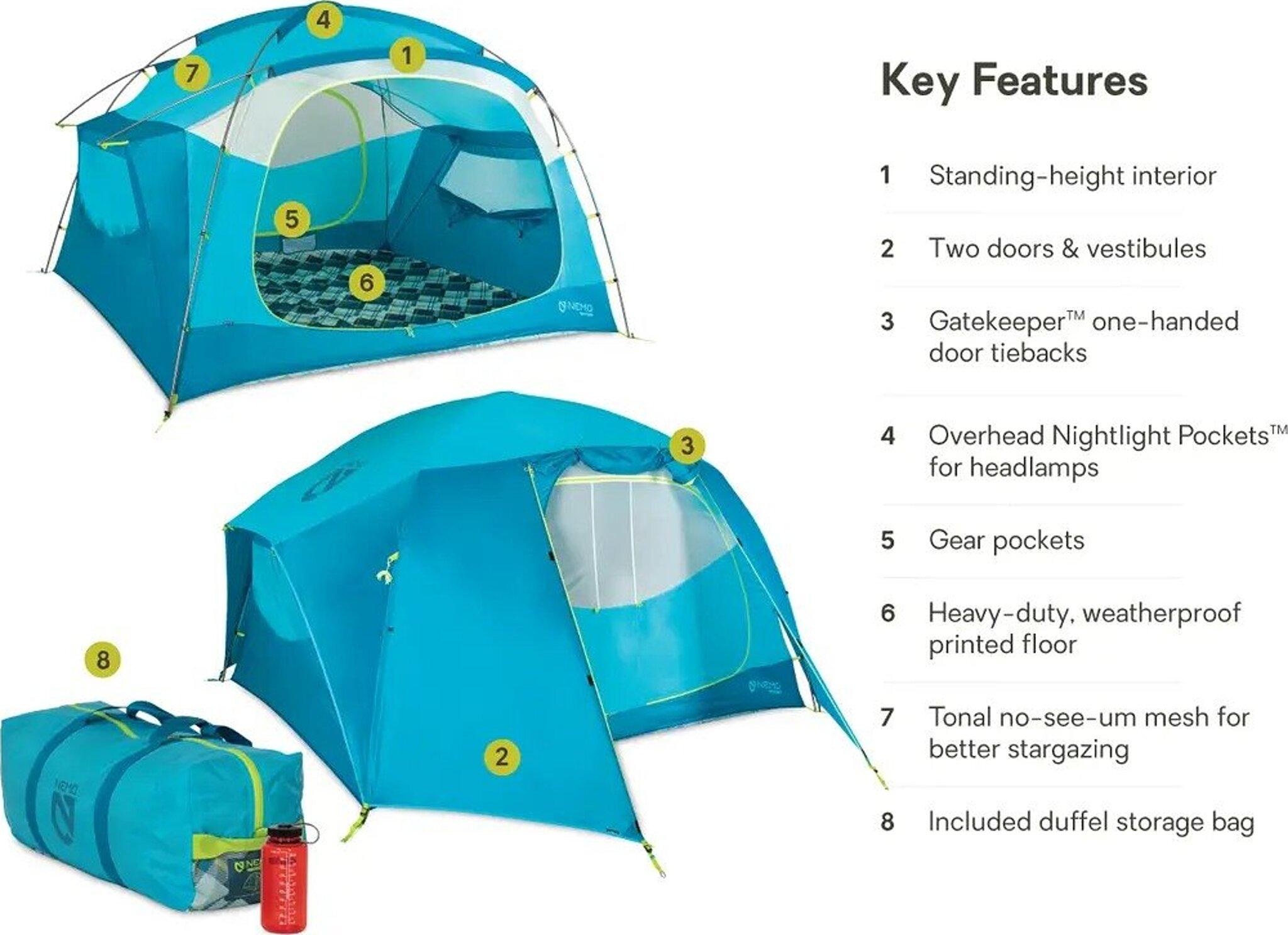 Product gallery image number 3 for product Aurora Highrise Camping Tent 6-person 