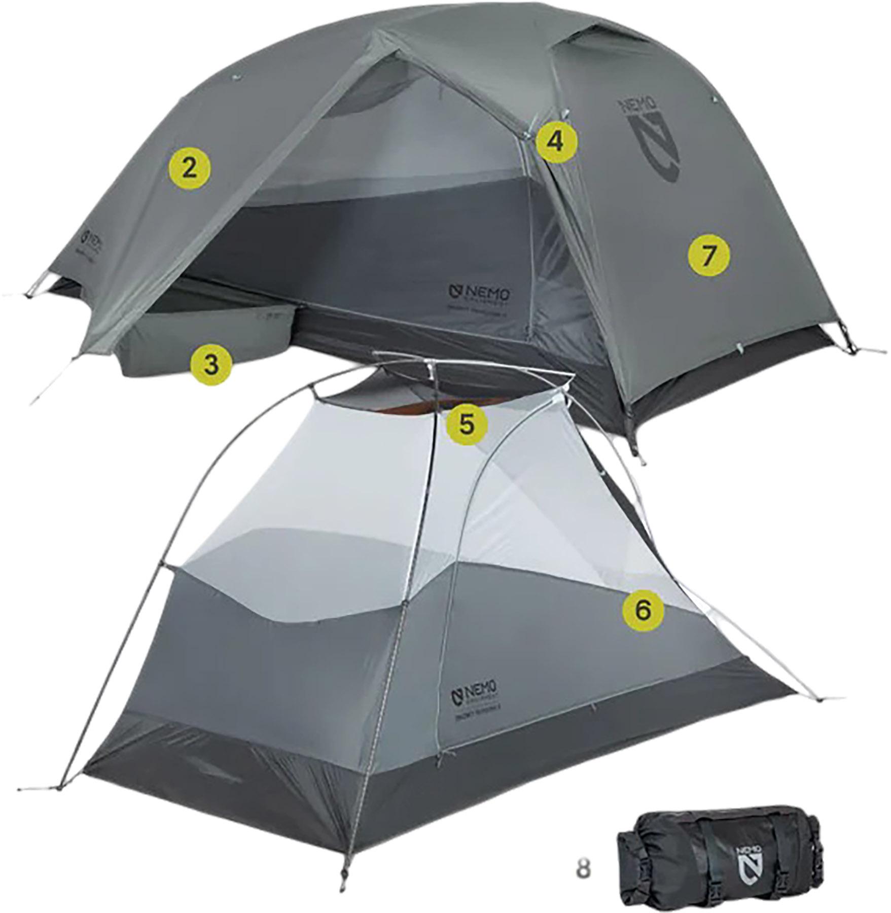 Product gallery image number 2 for product Dragonfly Bikepack OSMO Ultralight Backpacking Tent 2-person