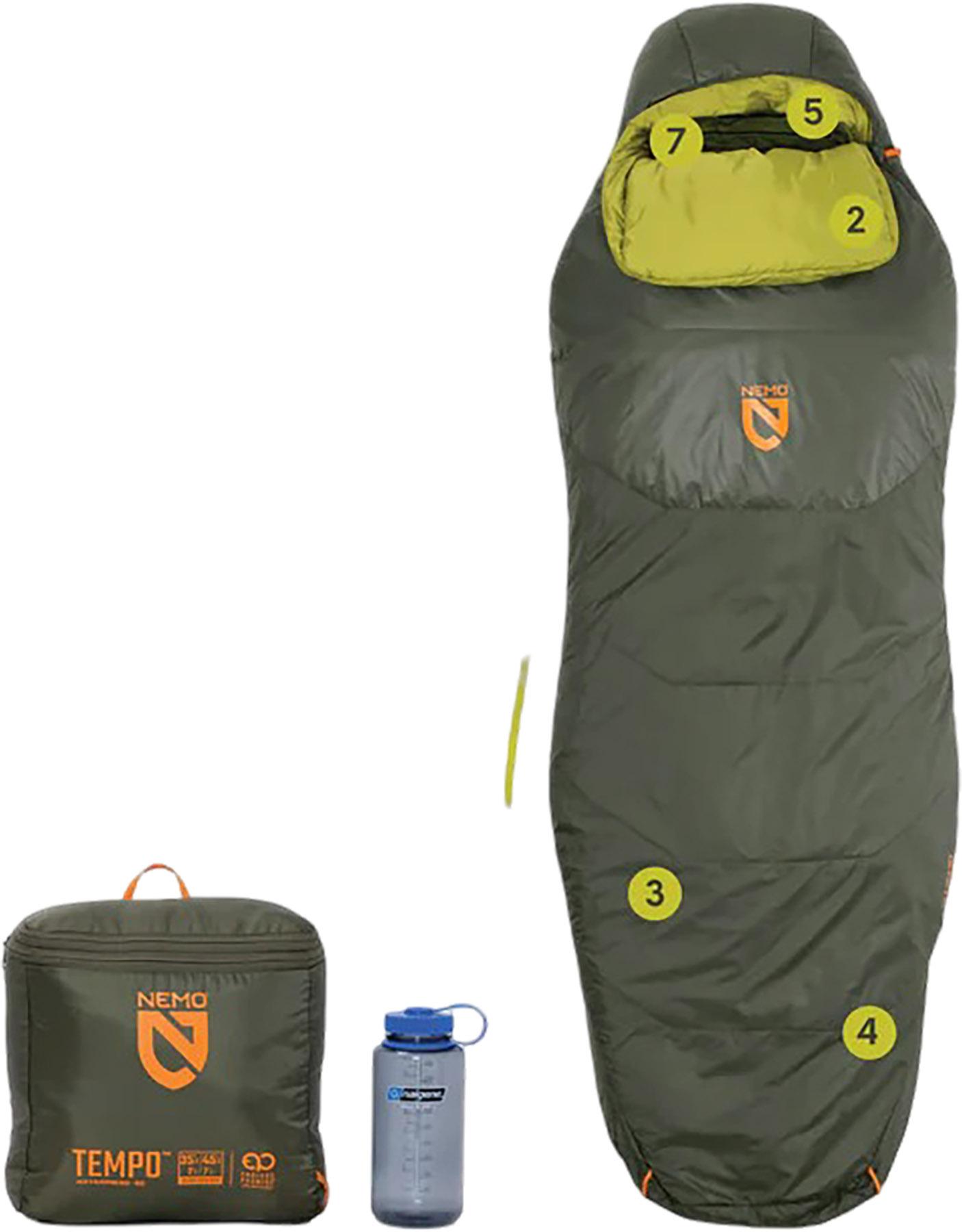 Product gallery image number 4 for product Sac de couchage synthétique Tempo Endless Promise 35&nbsp;°F - Long - Homme