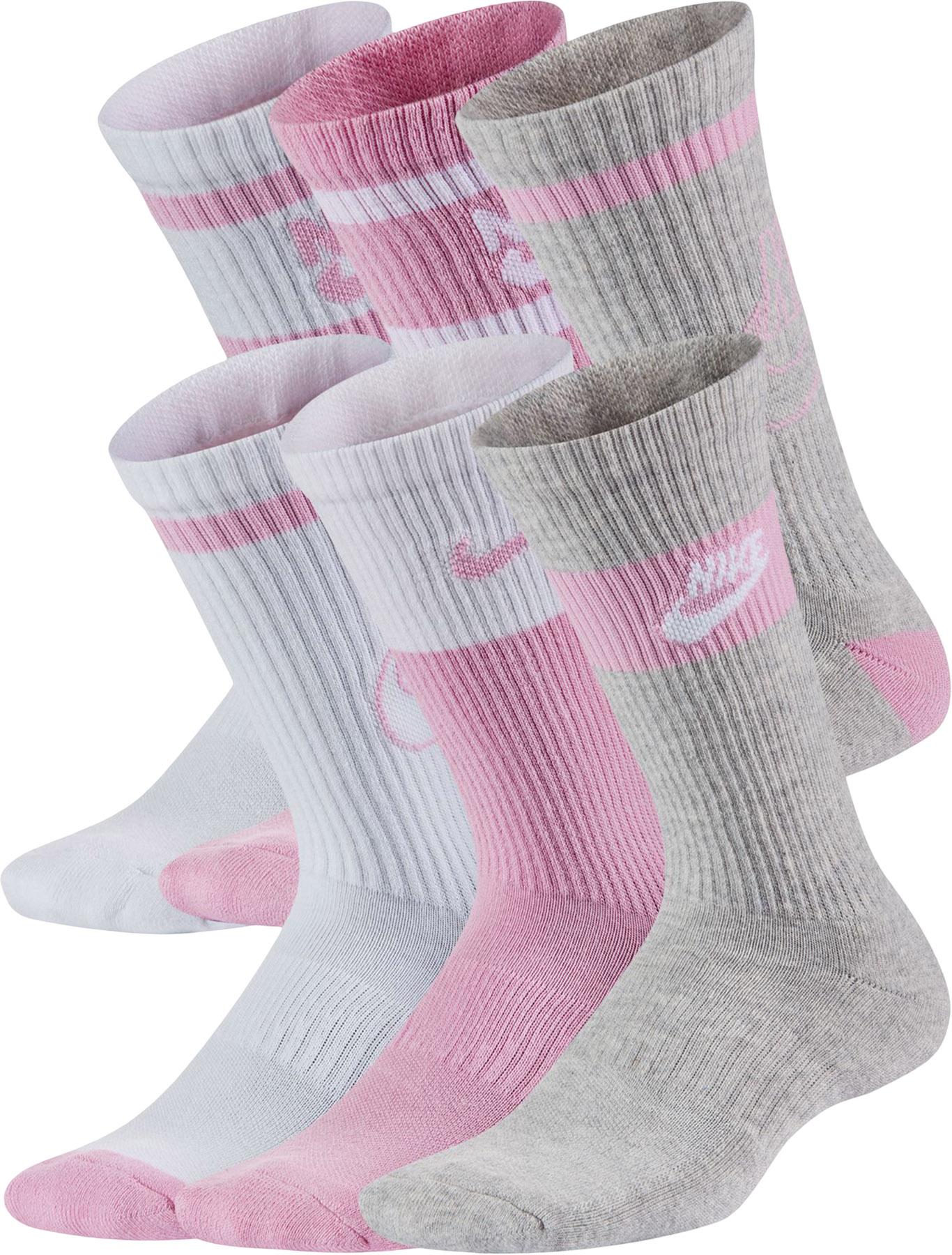 Product image for Everyday 6 Pack Cushioned Crew Socks - Kids