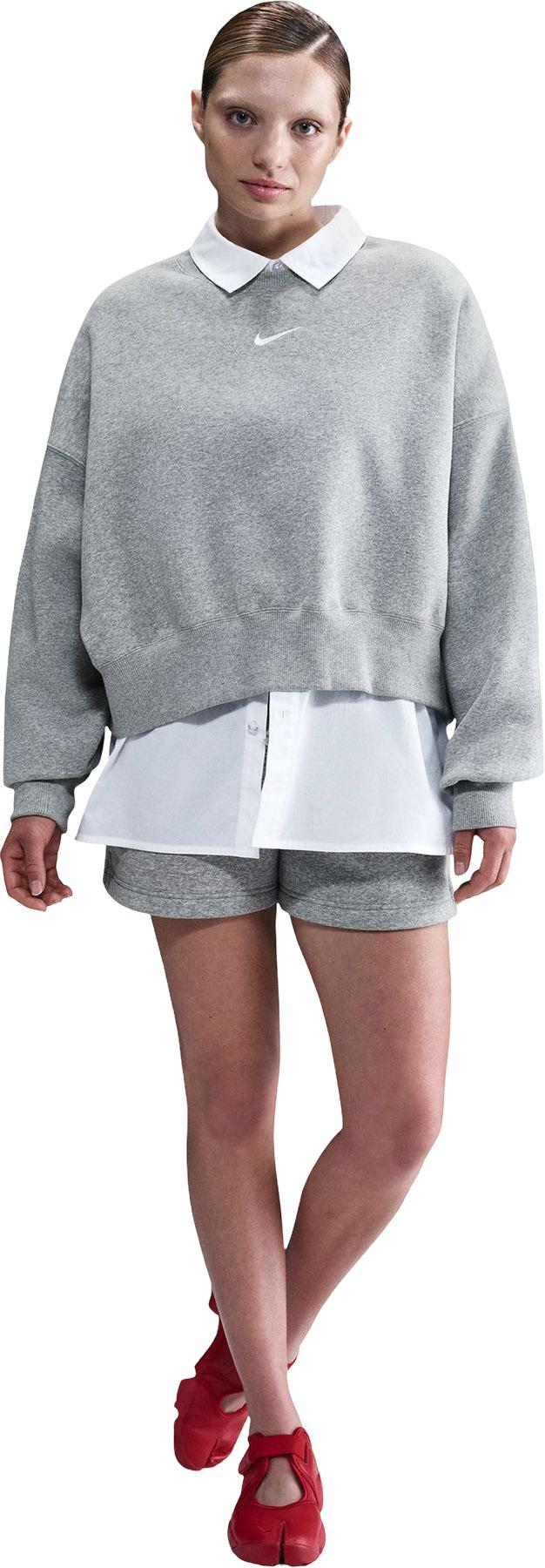 Product gallery image number 3 for product Chandail à col rond surdimensionné en molleton Phoenix Sportswear - Femme