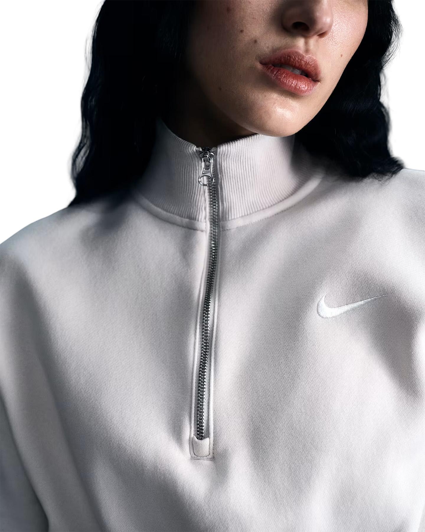 Numéro de l'image de la galerie de produits 3 pour le produit Chandail en molleton écourté à glissière 1/4 Sportswear Phoenix - Femme
