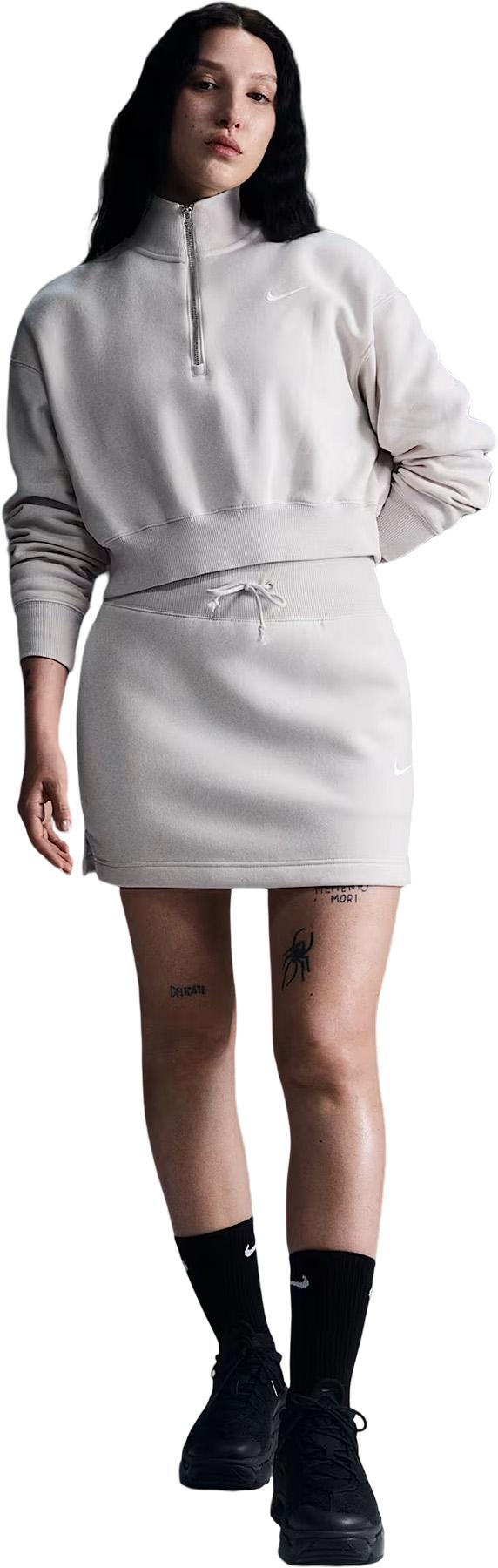 Numéro de l'image de la galerie de produits 2 pour le produit Chandail en molleton écourté à glissière 1/4 Sportswear Phoenix - Femme