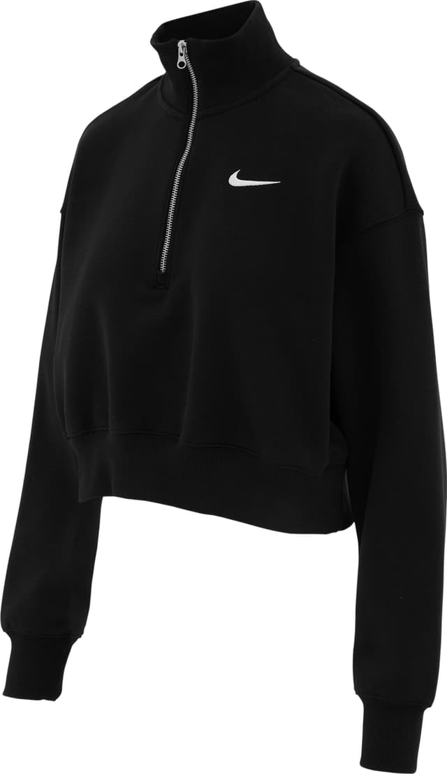 nike cropped borg fleece