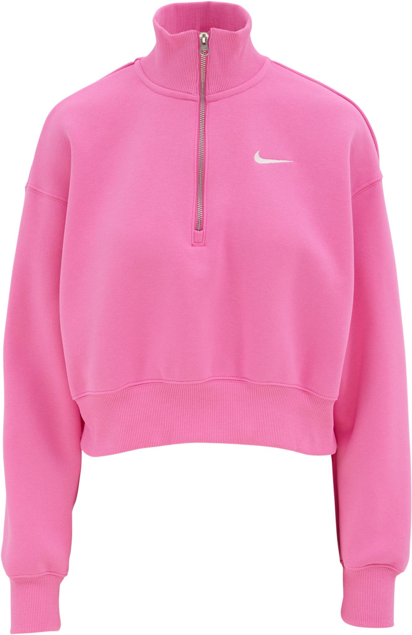 Product gallery image number 1 for product Sportswear Phoenix Fleece 1/4-Zip Cropped Sweatshirt - Women's