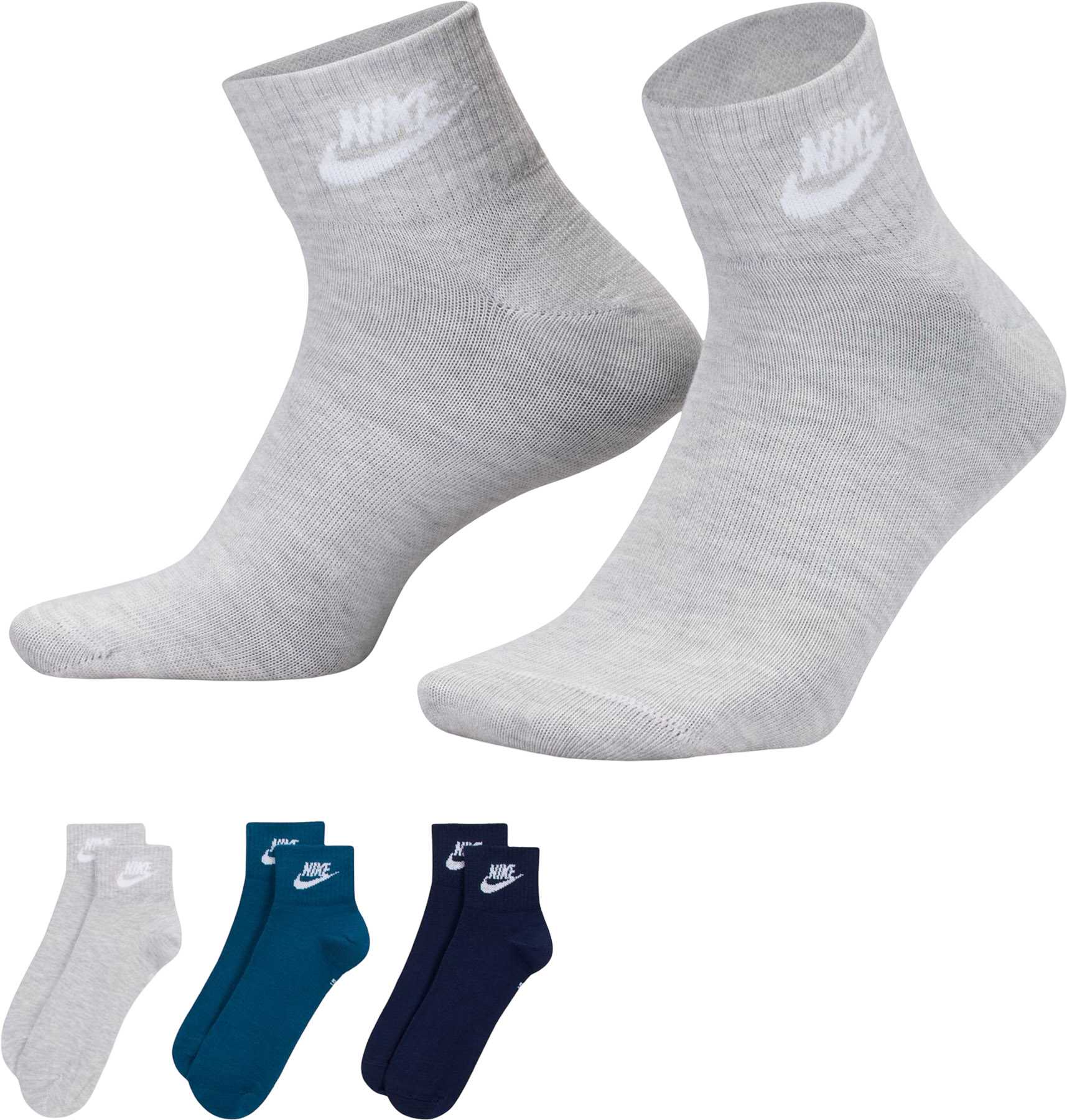 Light Grey - Navy Blue - Black