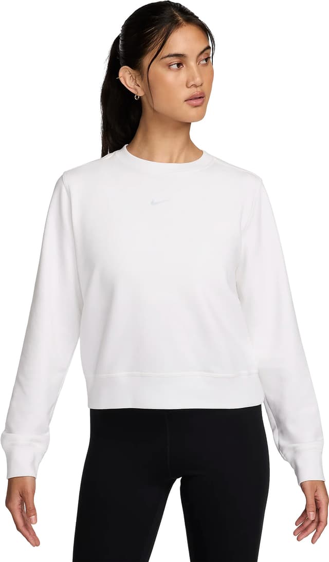 white nike crew neck sweatshirt womens