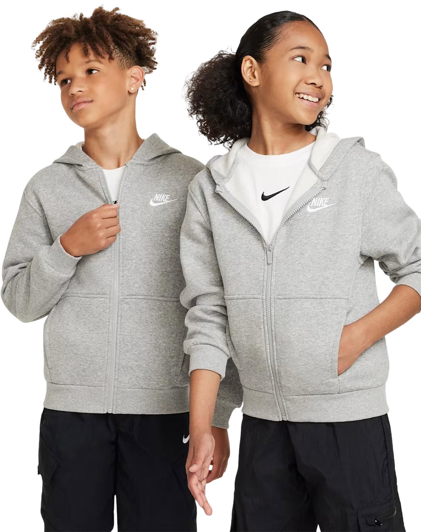 Image de produit pour Chandail à capuchon en molleton à glissière intégrale Sportswear Club - Grand Enfant