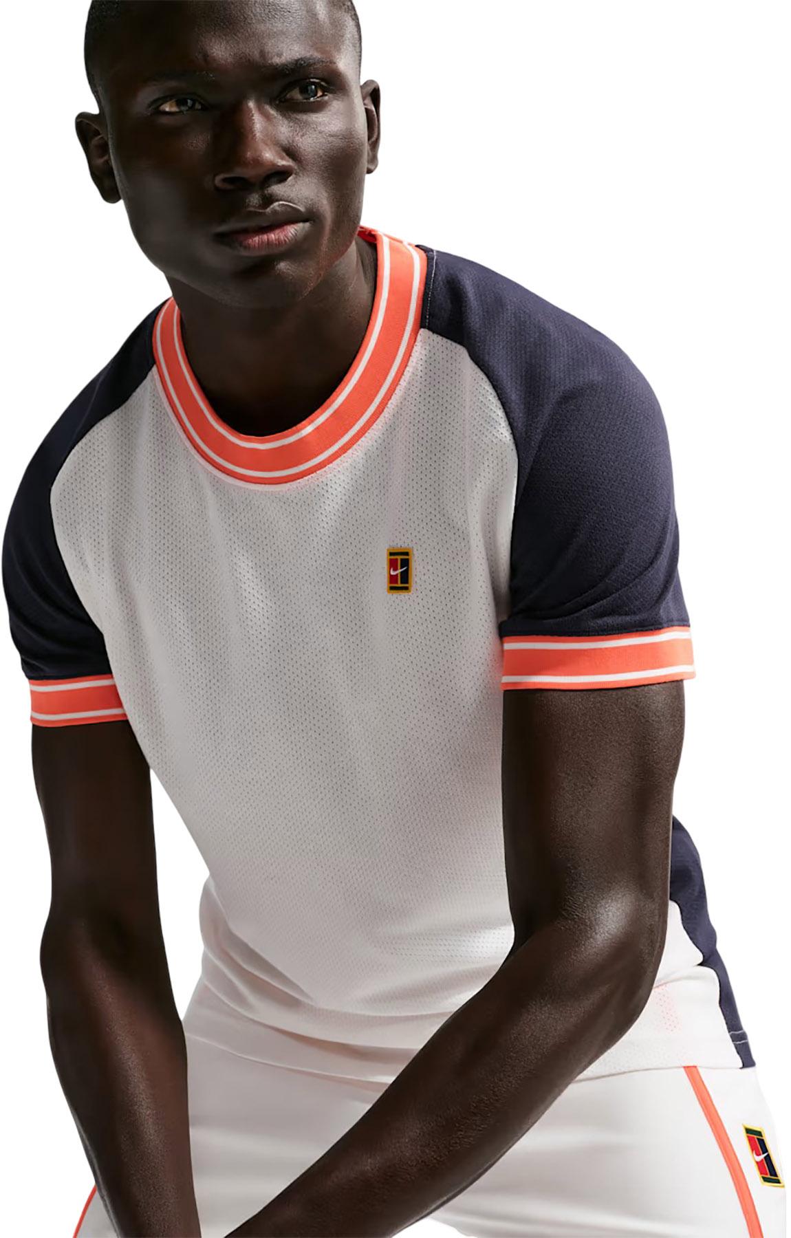 Product gallery image number 3 for product NikeCourt Heritage Short Sleeve Tennis Top - Men's