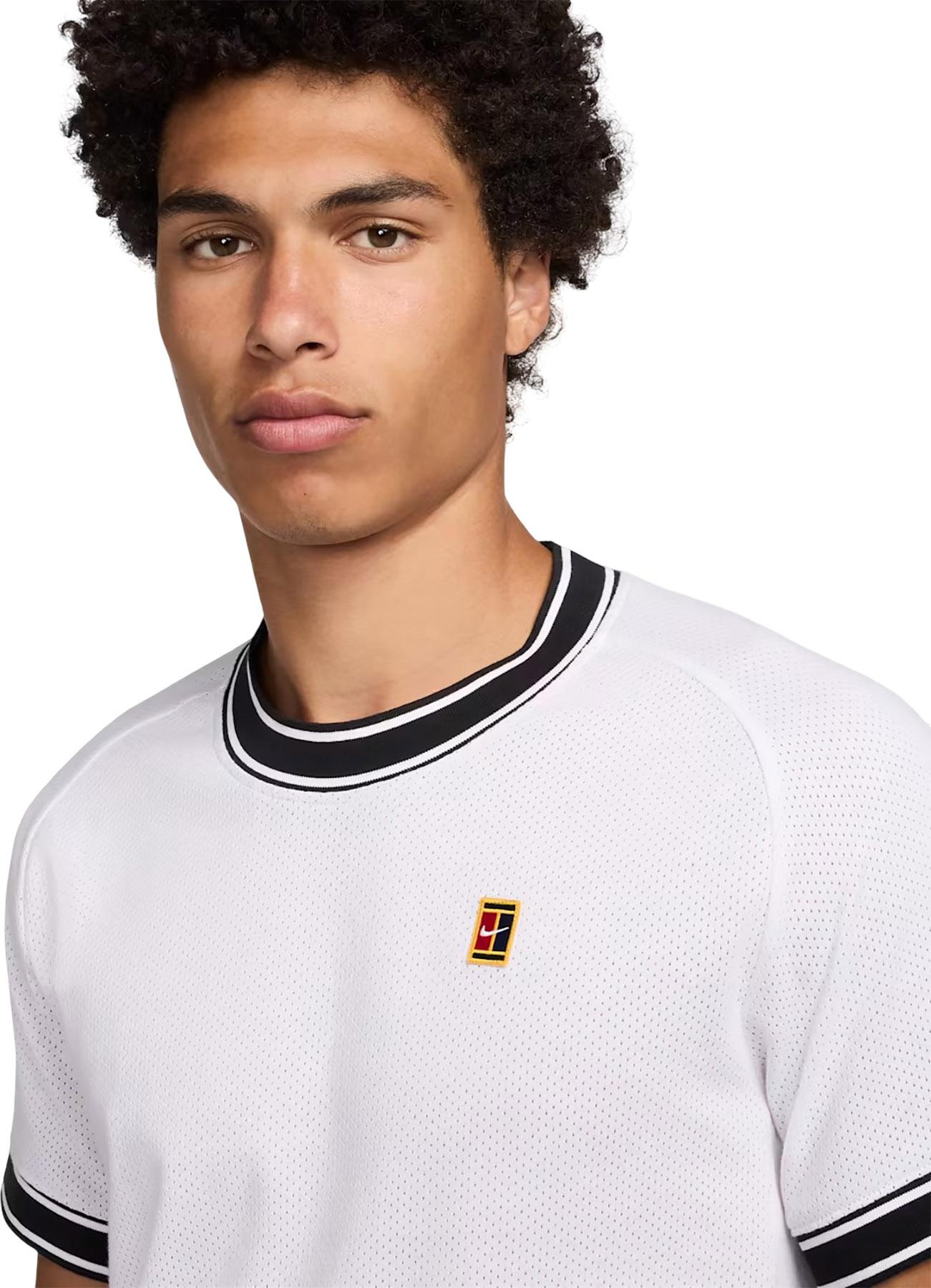 Product gallery image number 3 for product NikeCourt Heritage Short Sleeve Tennis Top - Men's