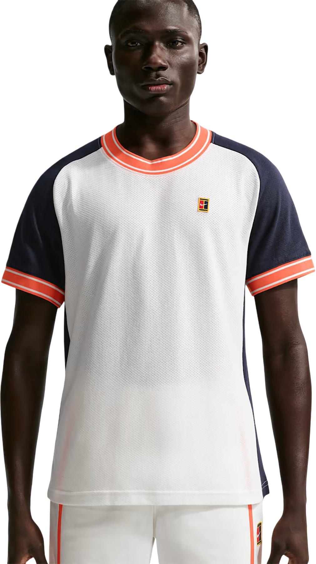 Product gallery image number 5 for product NikeCourt Heritage Short Sleeve Tennis Top - Men's