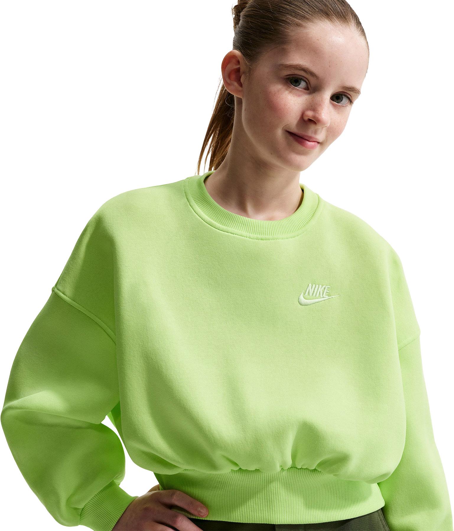 Product gallery image number 4 for product Sportswear Club Fleece Boxy Crew Neck Sweatshirt - Girls