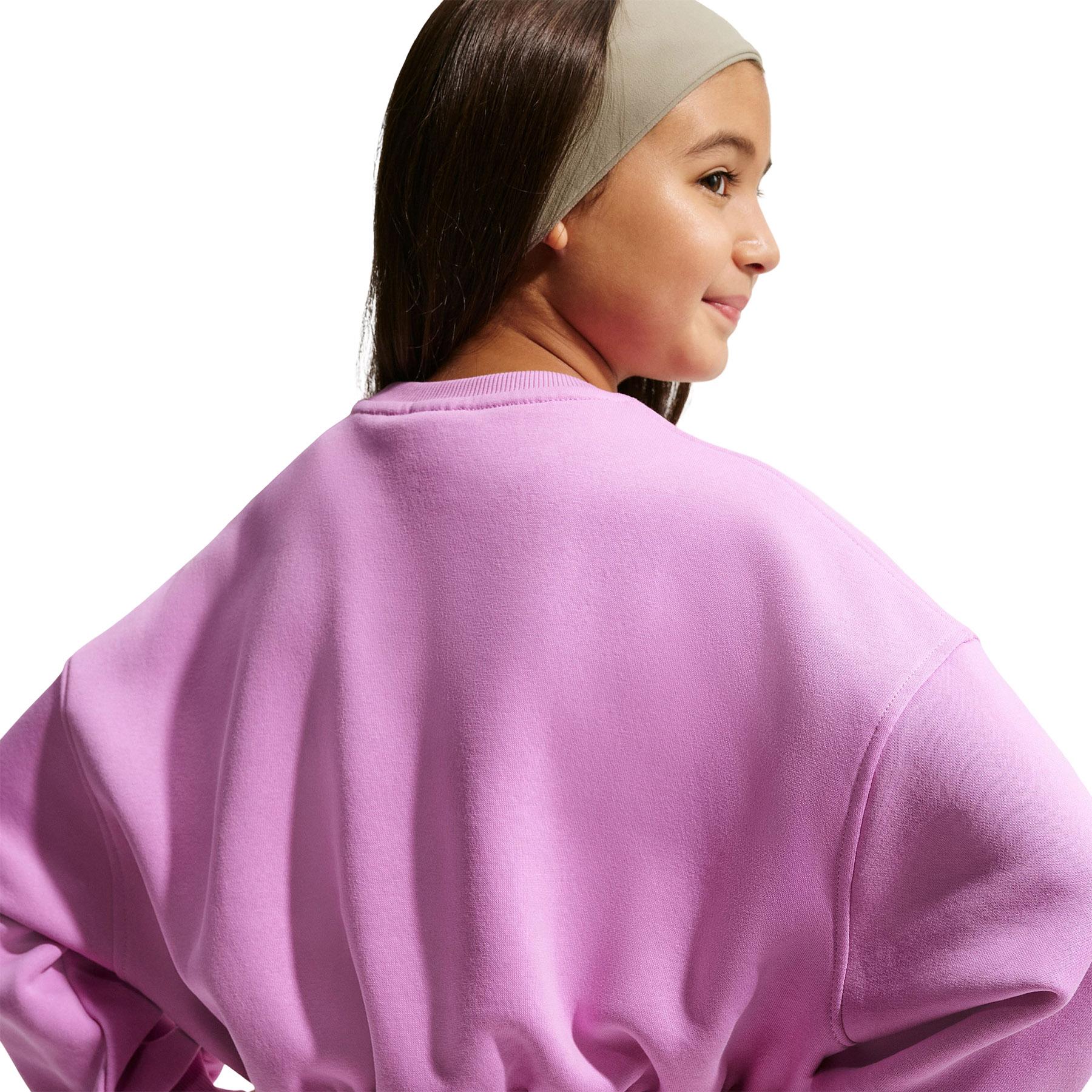 Product gallery image number 2 for product Sportswear Club Fleece Boxy Crew Neck Sweatshirt - Girls