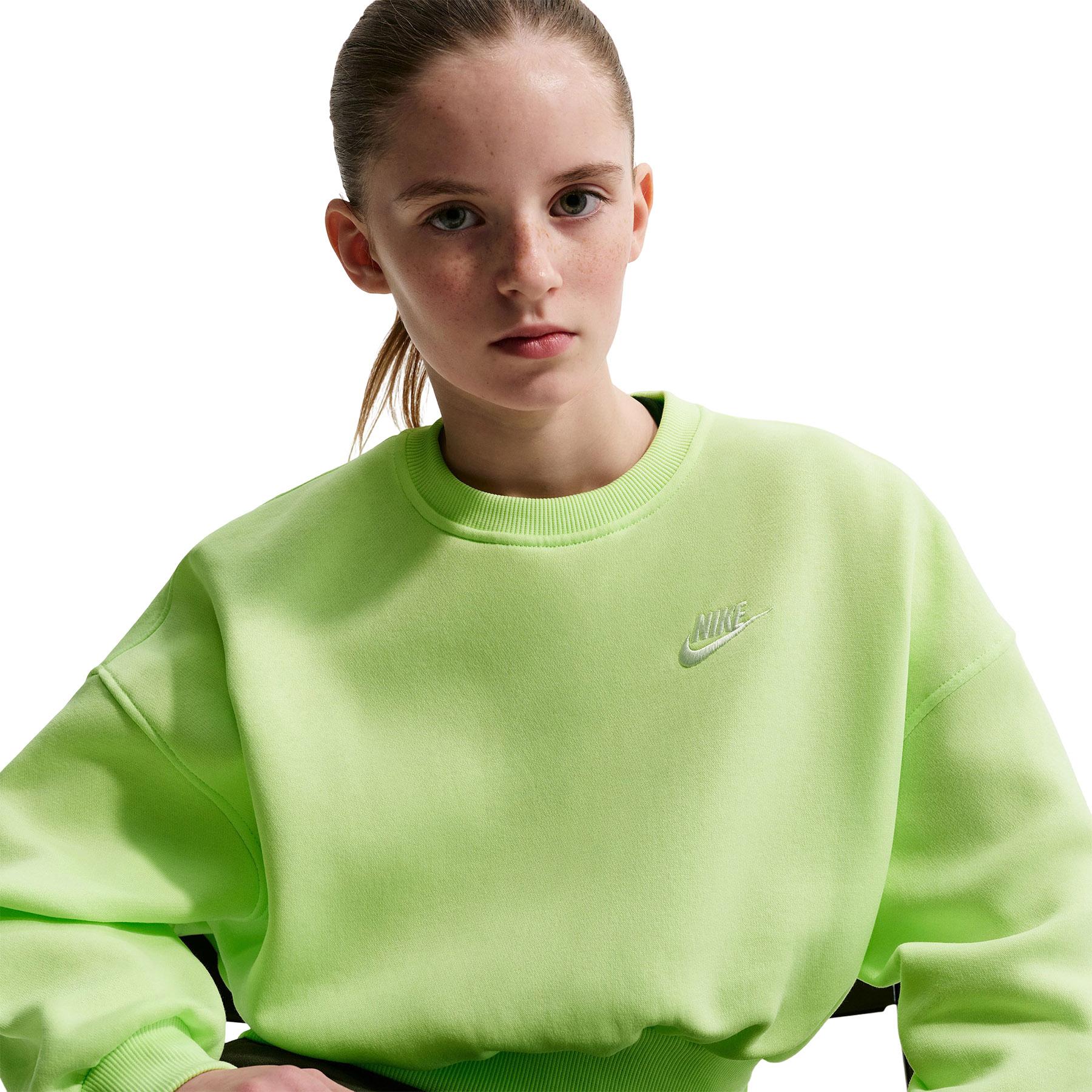 Product gallery image number 2 for product Sportswear Club Fleece Boxy Crew Neck Sweatshirt - Girls