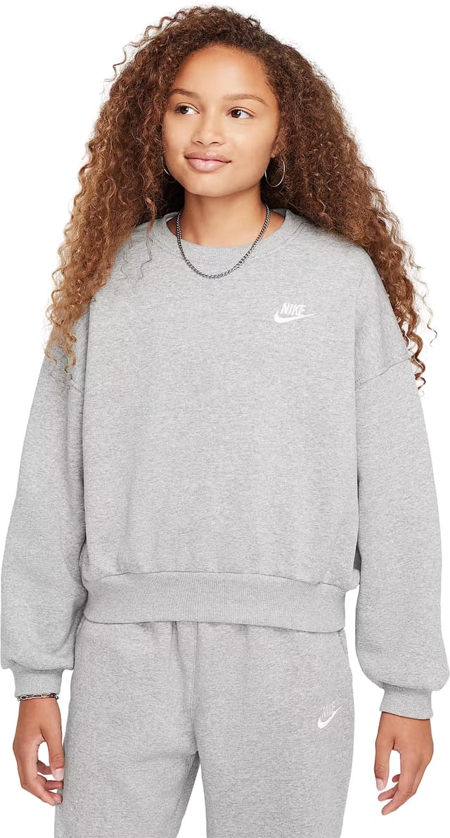 nike air max fleece crew sweatshirt junior