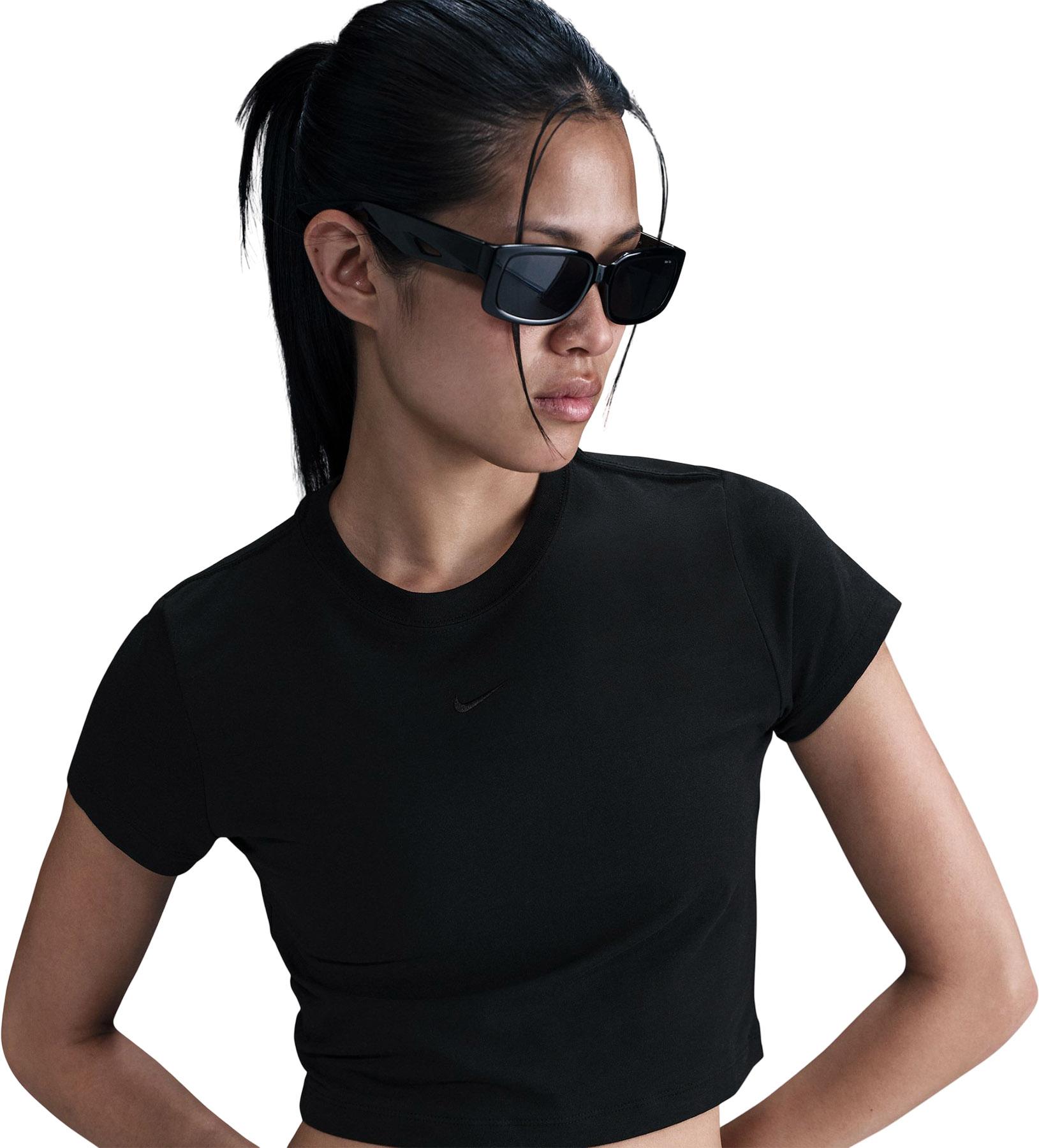 Product gallery image number 4 for product T-shirt écourté en tricot Sportswear Chill - Femme