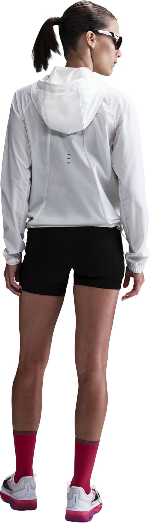 Product gallery image number 2 for product Short de course taille haute moulant avec poches Swift 4" - Femme