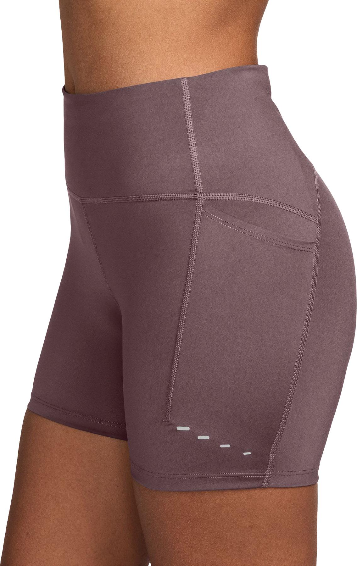 Product gallery image number 4 for product Swift High-Waisted Tight Running Shorts with Pockets 4" - Women's