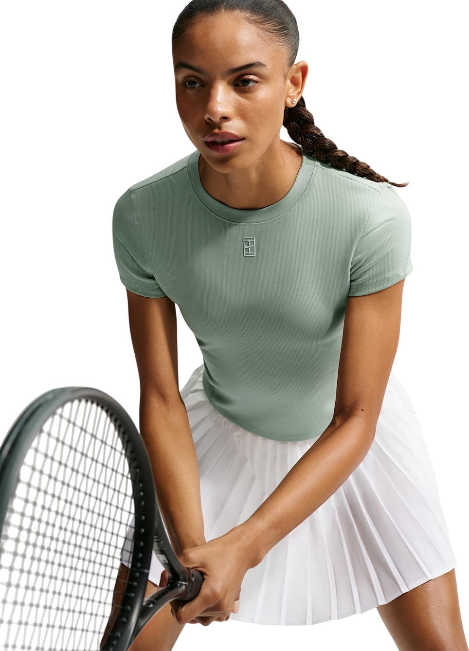 Numéro de l'image de la galerie de produits 5 pour le produit Haut de tennis à manches courtes NikeCourt Advantage Dri-FIT - Femme