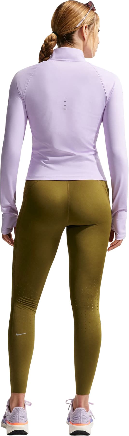 Product gallery image number 2 for product Haut de course couche intermédiaire à glissière pleine longueur Swift Dri-FIT - Femme