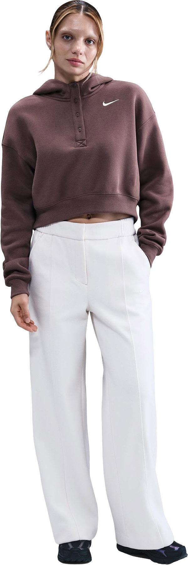 Product image for Sportswear Phoenix Fleece Oversized Cropped Henley Hoodie - Women's