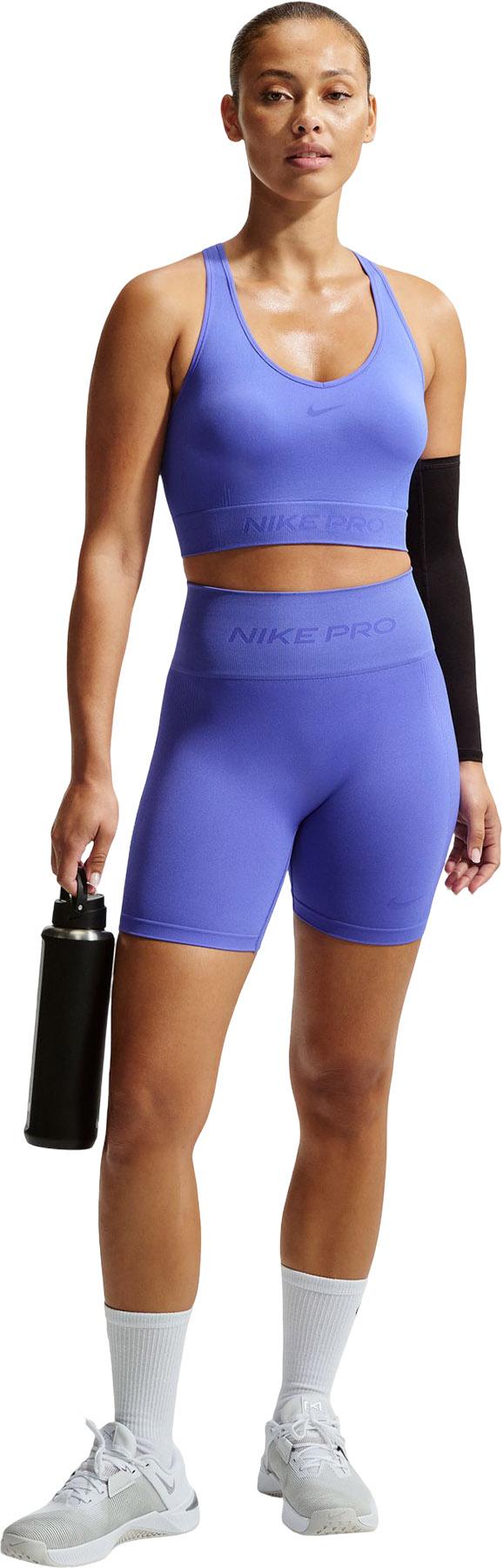 Product gallery image number 4 for product Pro Seamless Dri-FIT High-Waisted Biker Shorts 5" - Women's