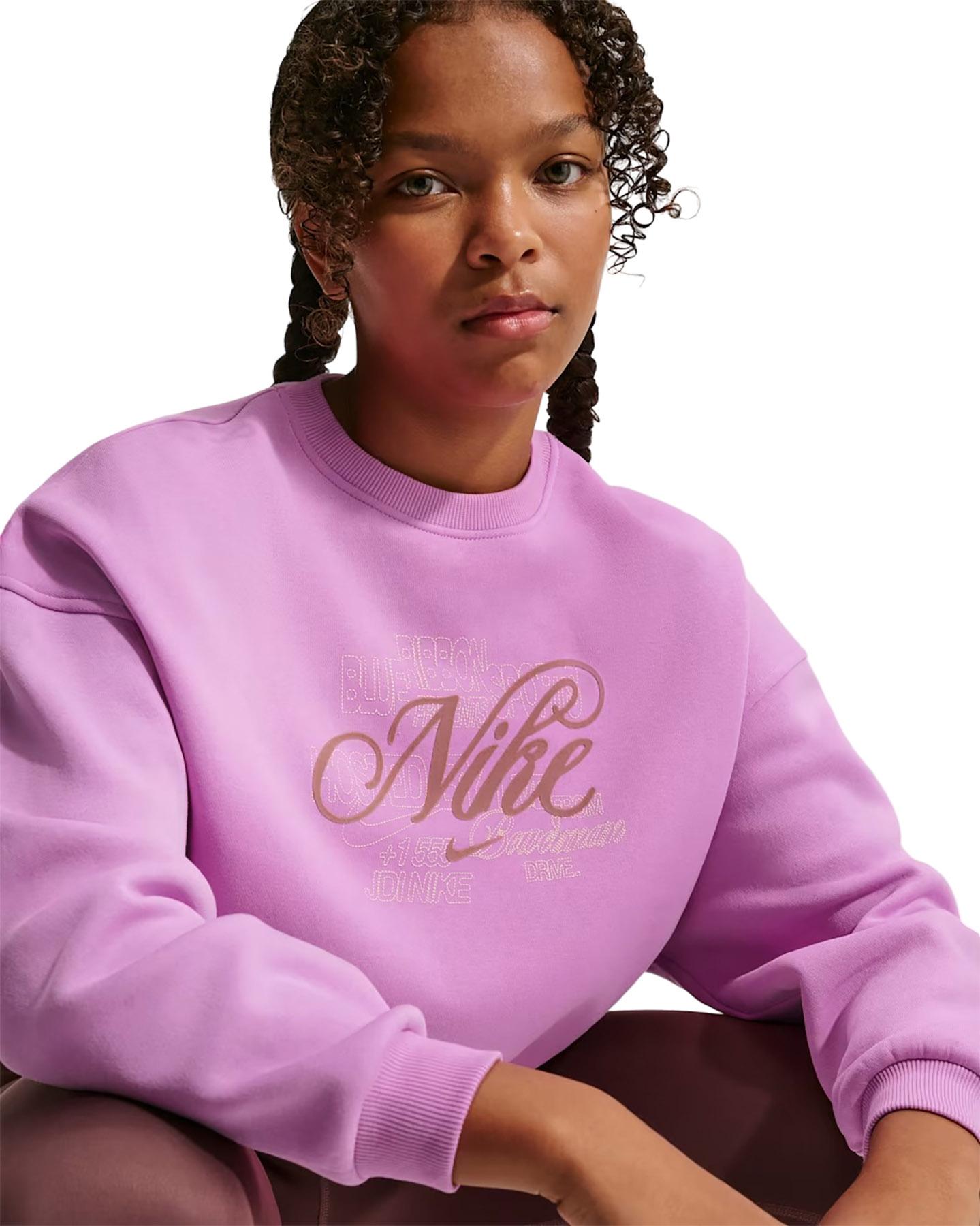 Product gallery image number 4 for product Sportswear Club Fleece Boxy Crew Neck Sweatshirt - Big Girl