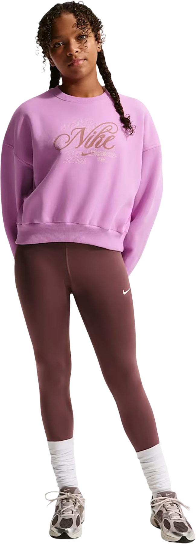 Product image for Sportswear Club Fleece Boxy Crew Neck Sweatshirt - Big Girl