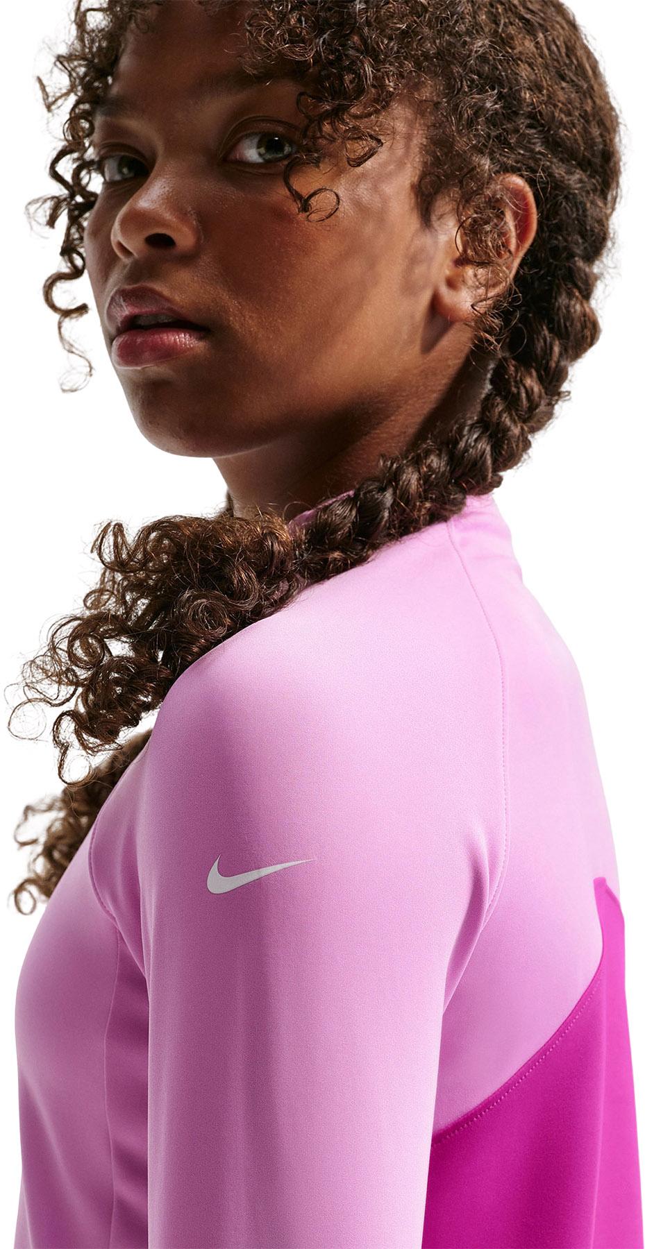 Product gallery image number 3 for product Pro Dri-FIT Half Zip Long Sleeve Top - Big Girl