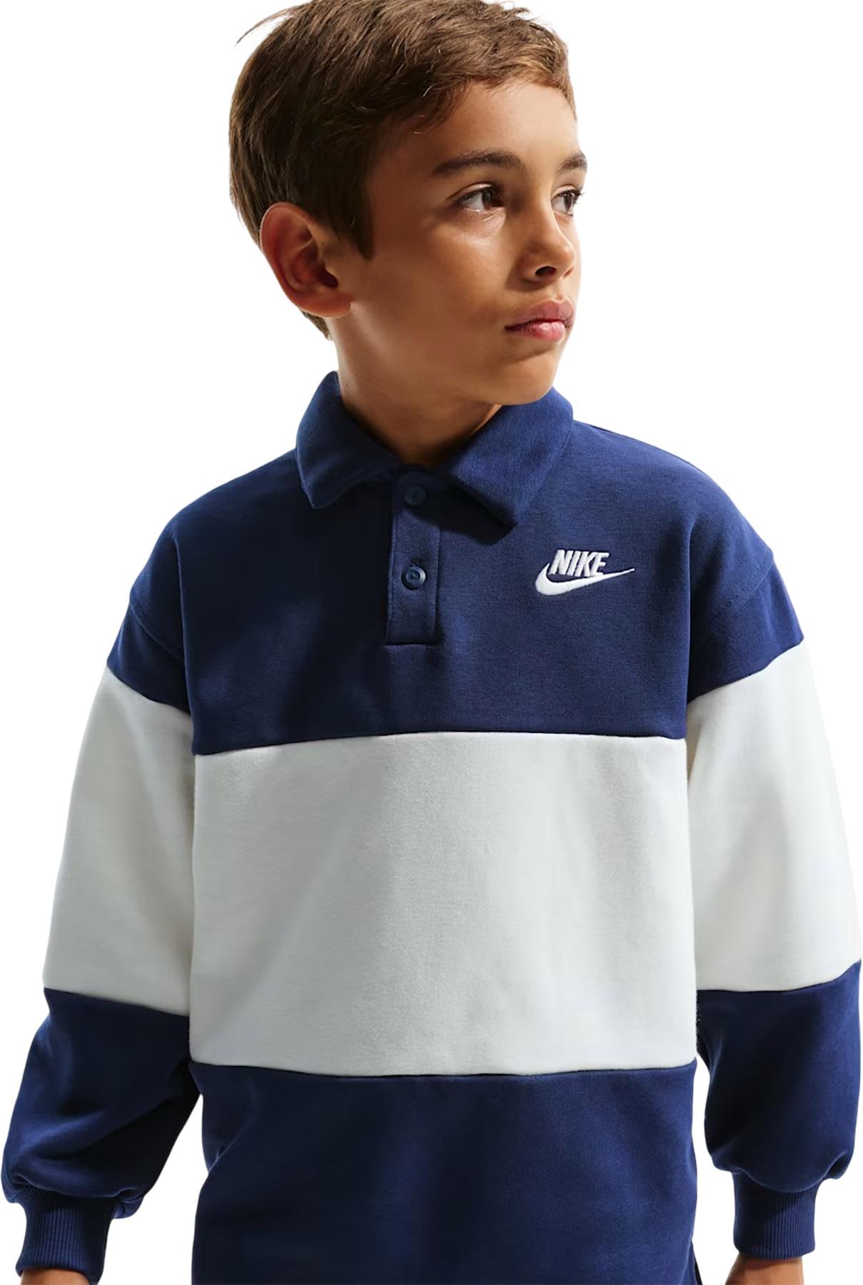 Product gallery image number 2 for product Sportswear Club French Terry Rugby Shirt - Big Kids