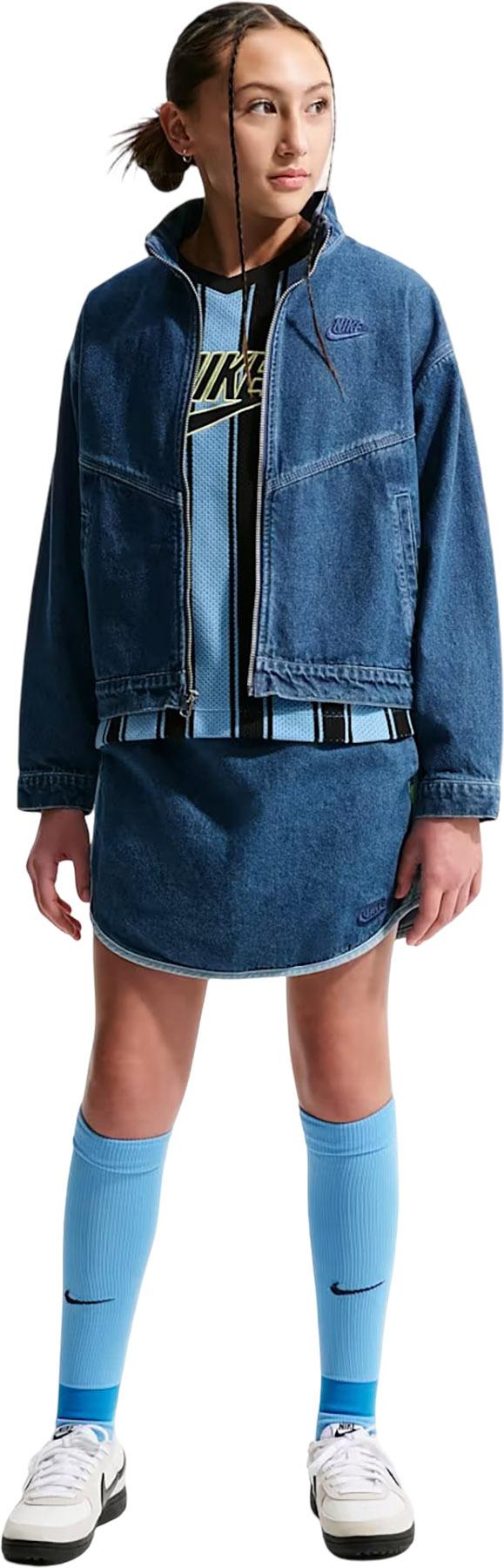 Product image for Sportswear Collection Windrunner Denim Jacket - Big Girl