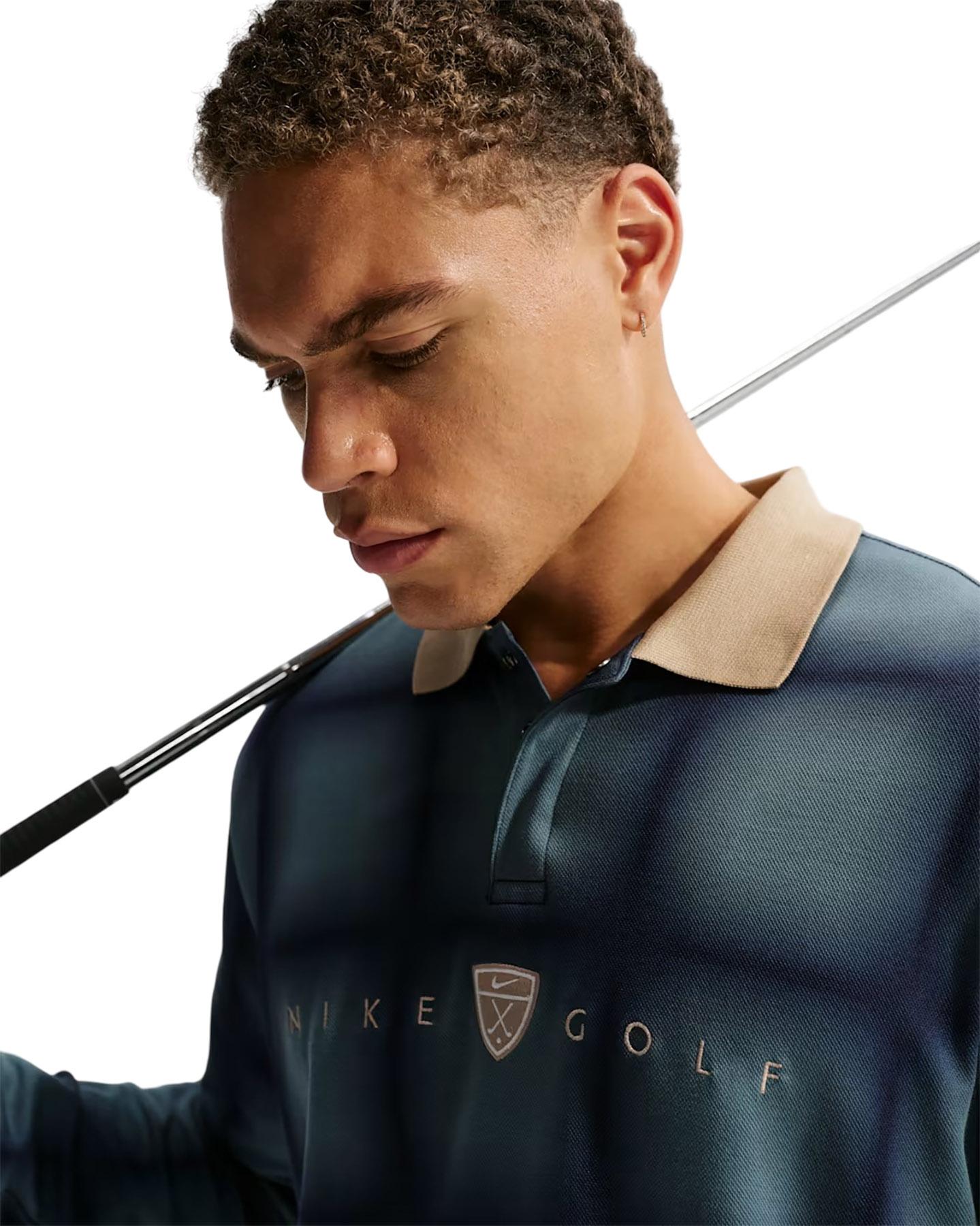 Product gallery image number 3 for product Fairway Fresh Dri-FIT Loose Fit Long Sleeve Golf Polo - Men's
