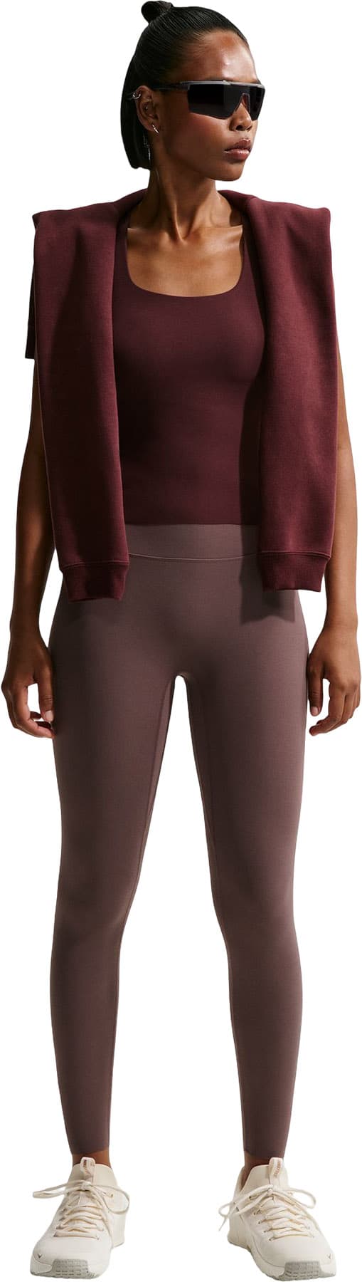 Image de produit pour Legging 7/8 taille haute sans couture à l’avant Zenvy - Femme