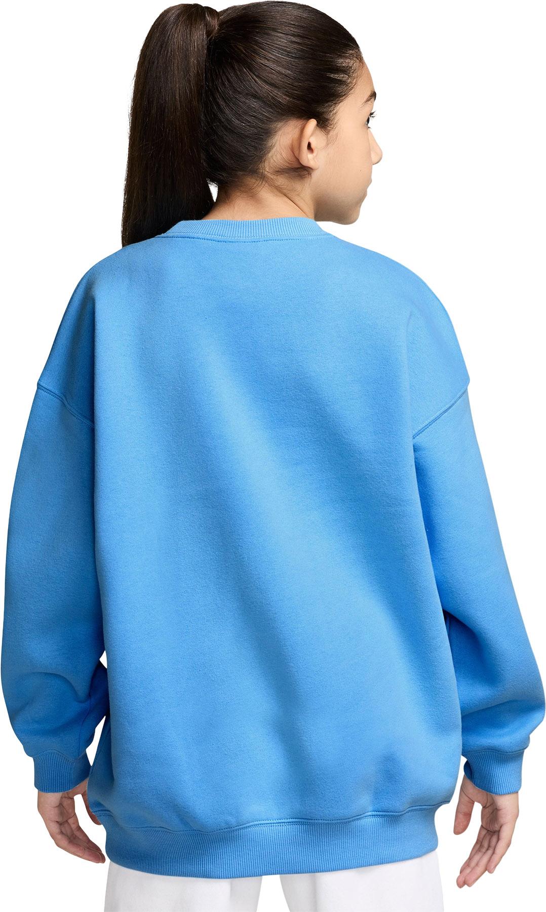 Numéro de l'image de la galerie de produits 2 pour le produit Chandail en molleton surdimensionné à col rond Nike Sportswear Studio - Grande fille