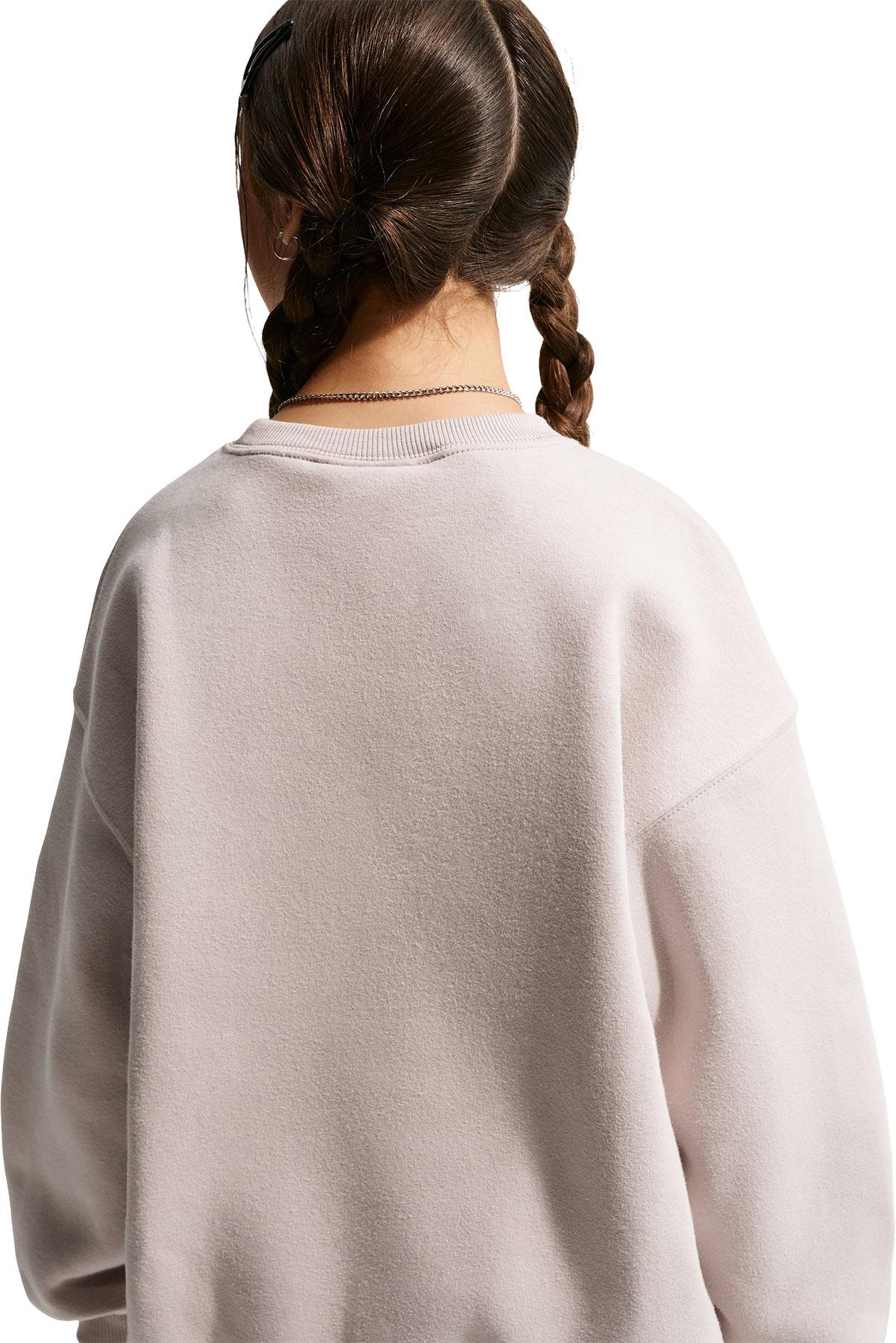 Product gallery image number 4 for product Nike Sportswear Studio Oversized Crew-Neck Sweatshirt - Big Girls