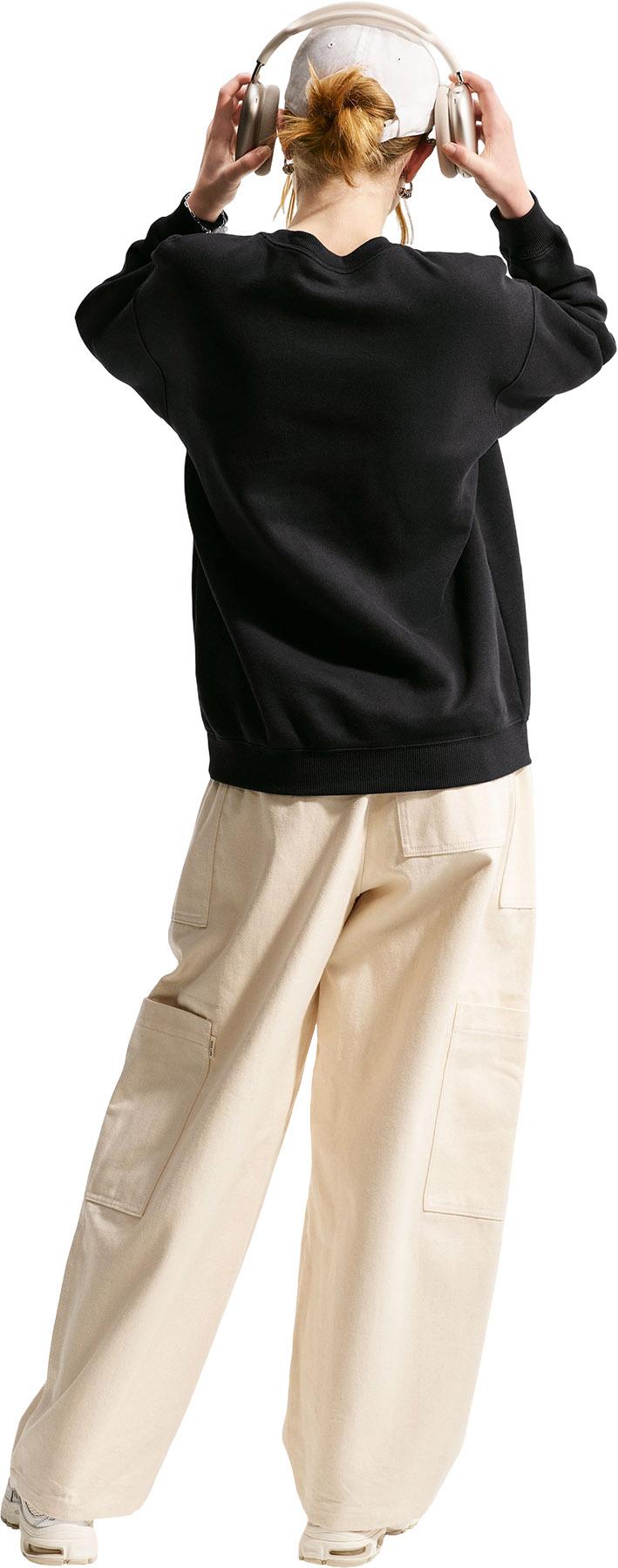 Product gallery image number 2 for product Nike Sportswear Studio Oversized Crewneck Fleece Sweatshirt - Big Girl