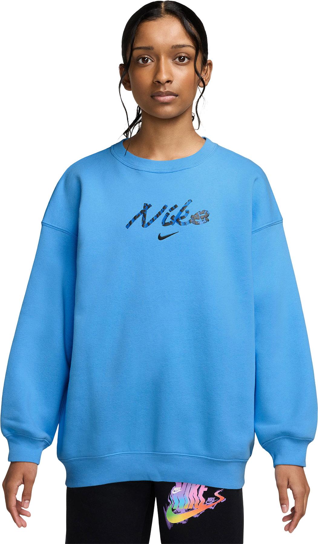 Image de produit pour Chandail en molleton à col rond surdimensionné Nike Sportswear Studio - Grande fille