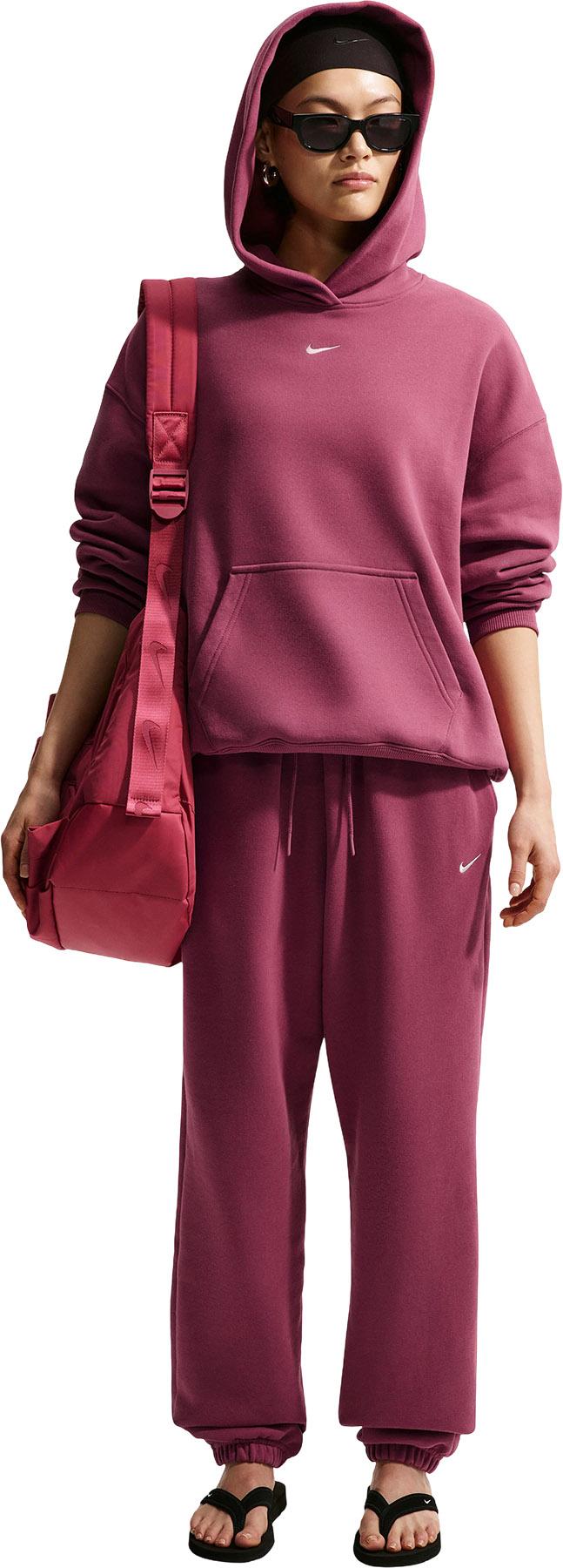 Product image for Nike Studio Fleece Medium Weight High-Rise Oversized Cuffed Trousers - Women's