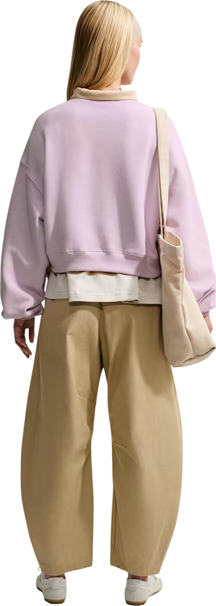 Numéro de l'image de la galerie de produits 2 pour le produit Haut court à glissière 1/4 surdimensionné mi-épais Nike Studio Fleece - Femme
